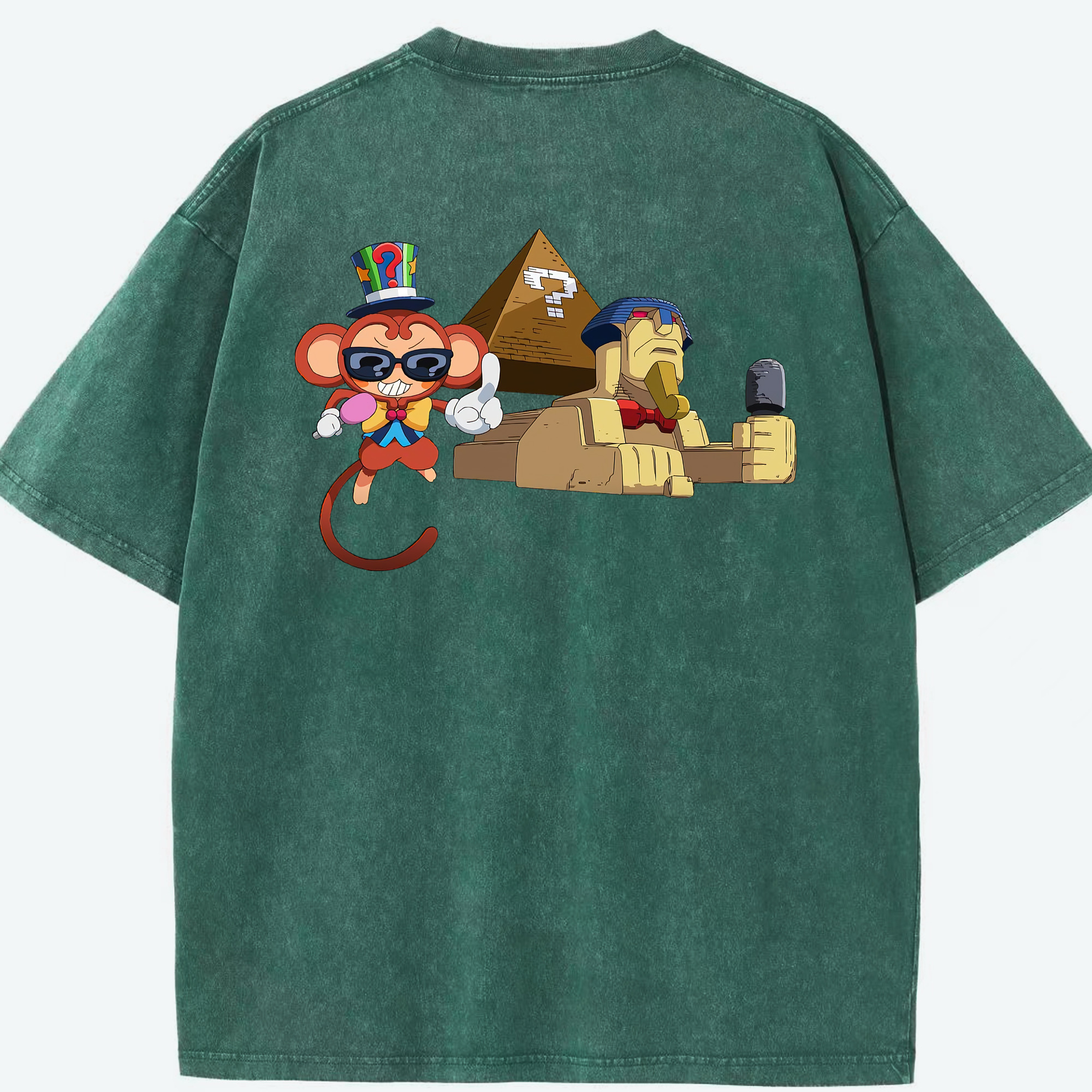 （画像用） 遊☆戯☆王 Yu-Gi-Oh! 綿100% ヴィンテージ風 半袖Tシャツ（背面プリント）